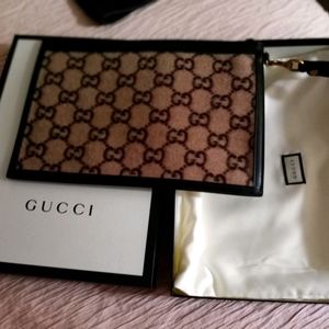 Gucci wool pouch